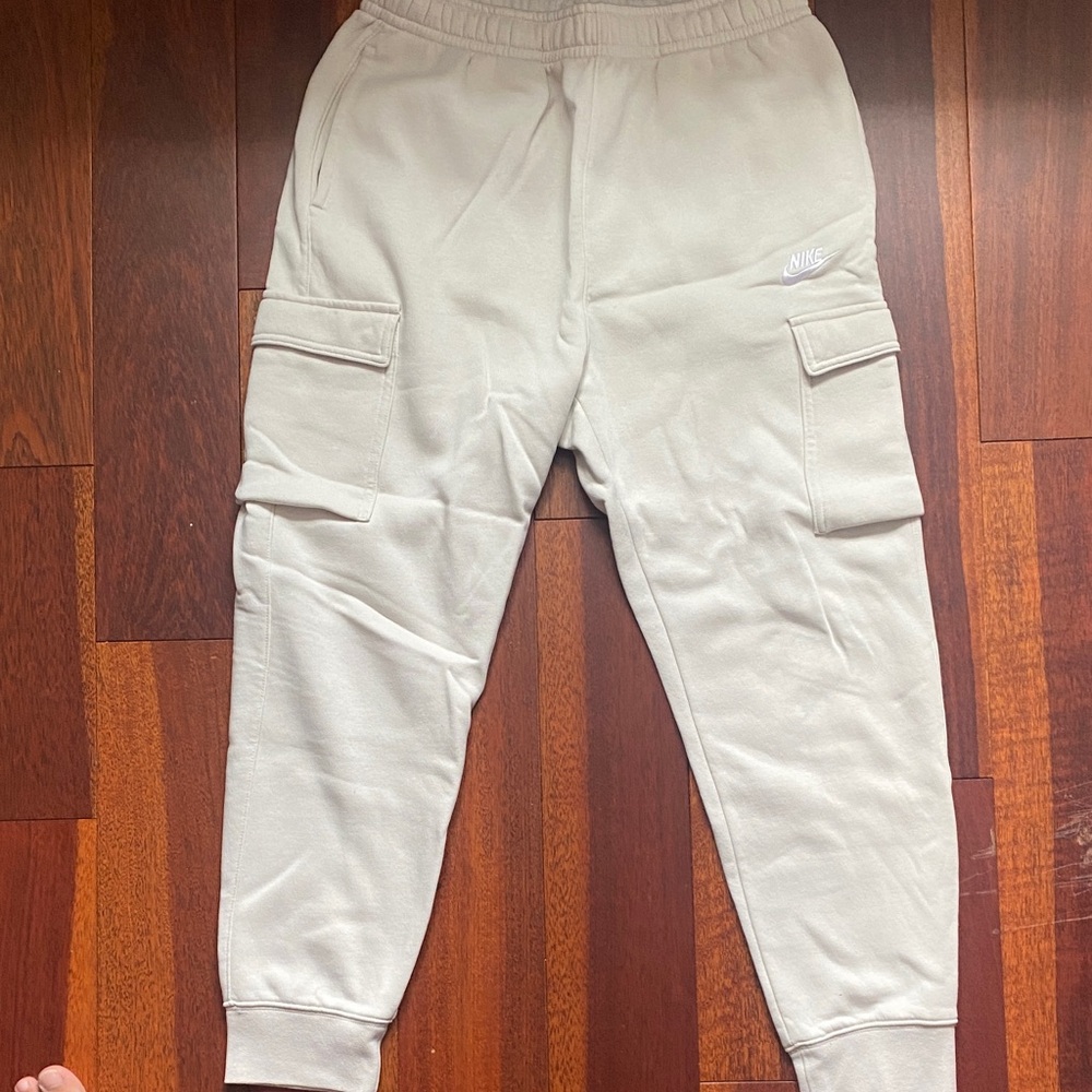 Nike White Cargo Joggers